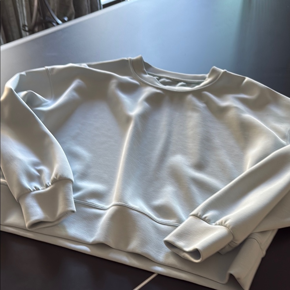 Lululemon Silver Oversized Boxy Sweatshirt